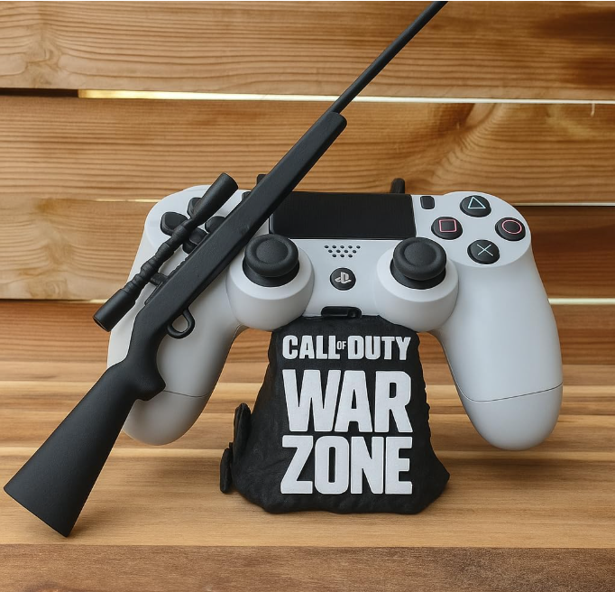 Suporte para Controle PS5 com Rifle de Sniper Call of Duty Warzone